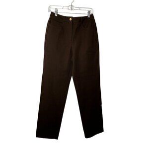 S.T John Sport Brown High Waist  Straight-Leg Women's Pants Size 6